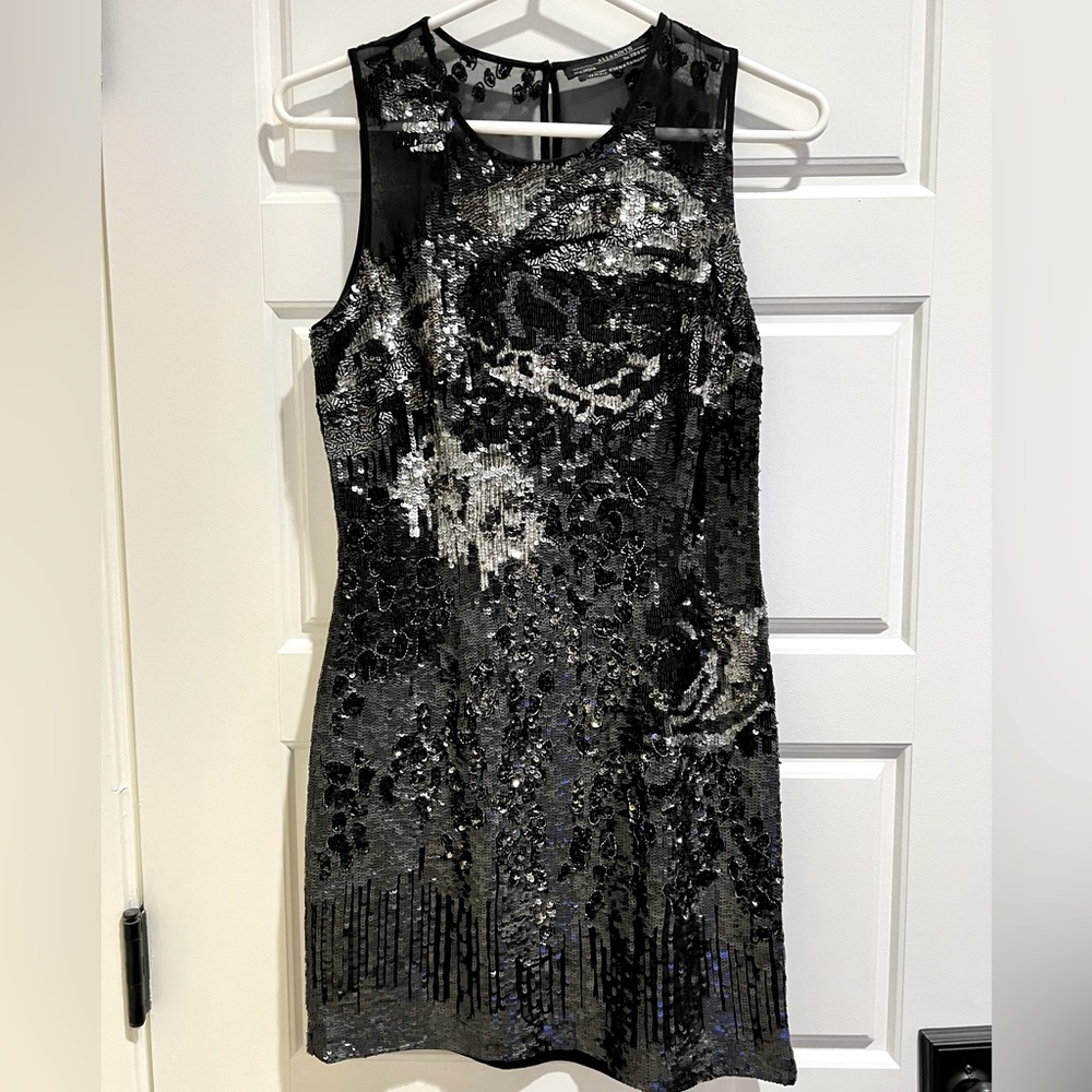 Like new beaded and sequined All Saints cocktail mini LBD.